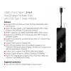CLUB3D USB3.2 Gen2 USB-C, 6-in-1 kahe ekraaniga kaasaskantav dokk koos USB USB-C Video 4K60Hz