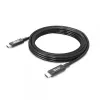 CLUB3D USB4 Gen3x2 USB-C kahesuunaline kaabel 8K60Hz või 4K120Hz, andmed 40Gbps, PD 240W(48V/5A) EPR M/M 3m / 9.84ft