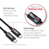 CLUB3D USB4 Gen3x2 USB-C kahesuunaline kaabel 8K60Hz või 4K120Hz, andmed 40Gbps, PD 240W(48V/5A) EPR M/M 3m / 9.84ft