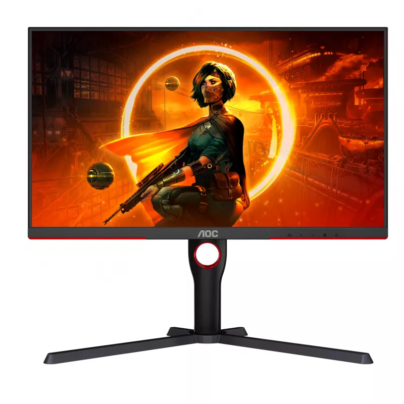 AOC G3 Q27G3XMN/BK arvutimonitor 68,6 cm (27 tolli) 2560 x 1440 pikslit 2K Ultra HD LED must, punane