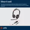 HP Poly Blackwire 5220 Stereo USB-C kõrvaklapid + 3,5 mm pistik + USB-C/A adapter