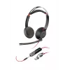 HP Poly Blackwire 5220 Stereo USB-C kõrvaklapid + 3,5 mm pistik + USB-C/A adapter