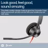 HP Poly Mustwire 3320 Stereo Microsoft Teams Certified USB-C Headset +USB-C/A Adapter