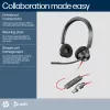HP Poly Mustwire 3320 Stereo Microsoft Teams Certified USB-C Headset +USB-C/A Adapter