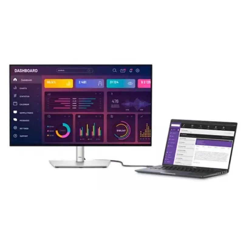 DELL UltraSharp U2724DE arvutimonitor 68,6 cm (27 tolli) 2560 x 1440 piksliga Quad HD LCD must, hõbedane