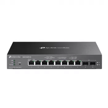TP-Link Omada 8-pordiline 2.5GBASE-T ja 2-pordiline 10GE SFP+ nutikas lüliti 8-pordilise PoE+-ga