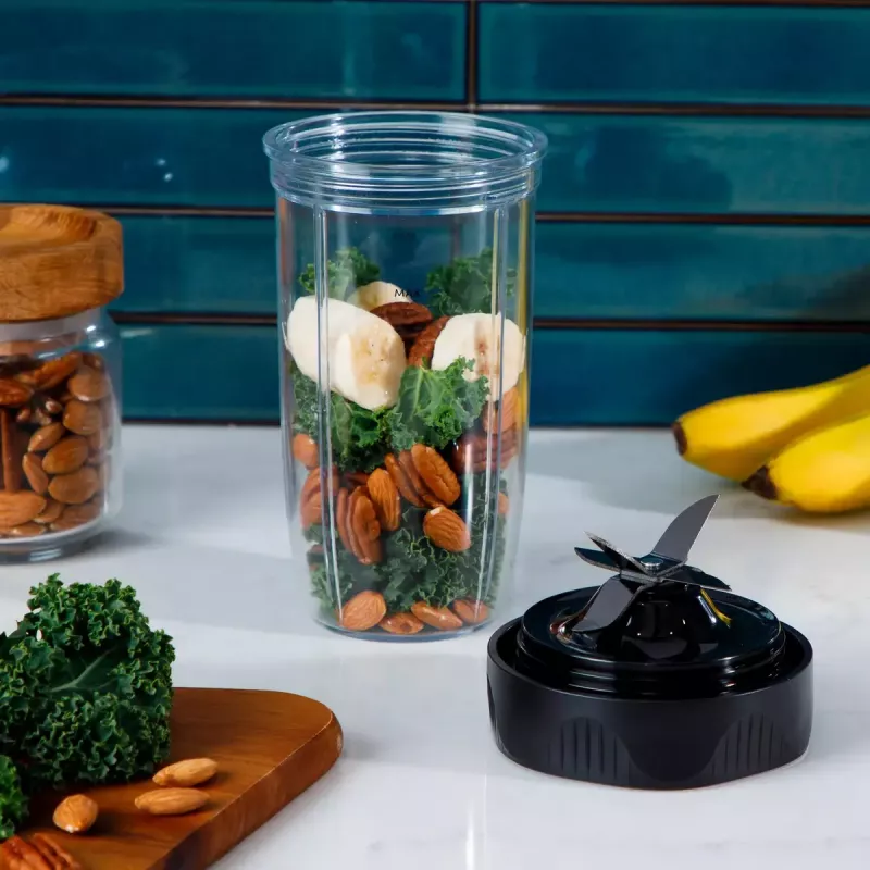 NutriBullet NB1206DGCC 0,9 L lauasegisti 1200 W must, läbipaistev