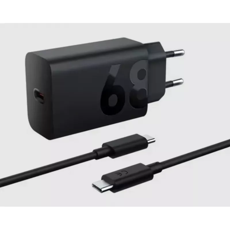 Siselaadur Lenovo ZG38C05739, 68 W, USB-C PD, 1 port, must, vahelduvvoolutoitega