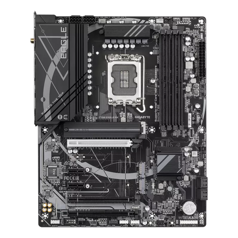 Emaplaat GIGABYTE Z790 EAGLE AX — Intel LGA1700 ATX, Z790, DDR5, 4x DIMM, Wi‑Fi 6E, 2.5Gb LAN