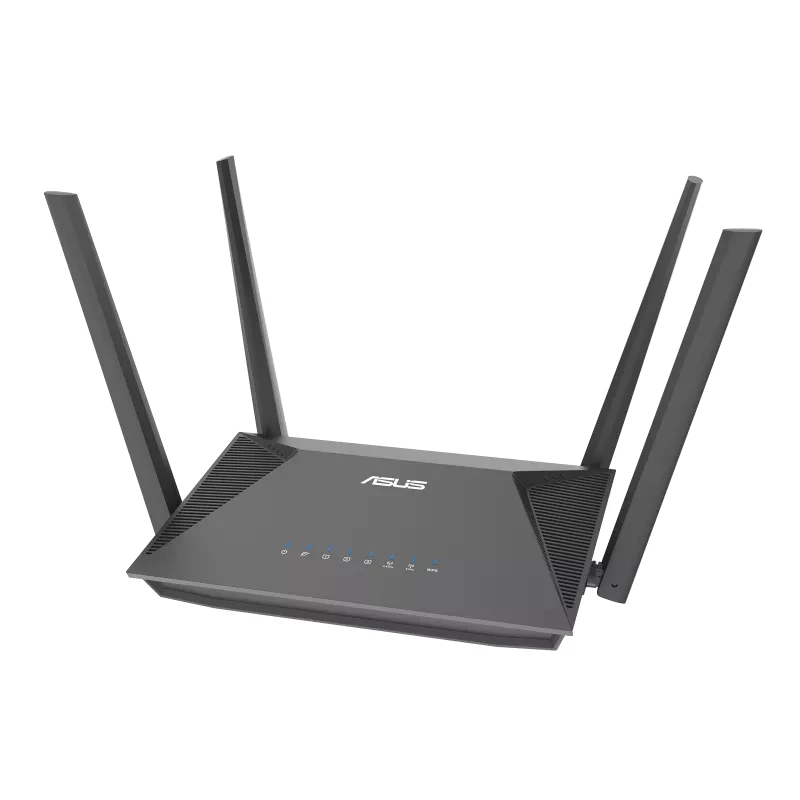 ASUS RT-AX52 AX1800 AiMesh juhtmevaba ruuter Gigabit Ethernet Kaheriba (2,4 GHz / 5 GHz) Must