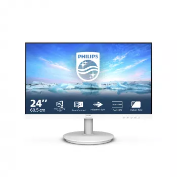 Philips V Line 241V8AW/00 arvutimonitor 60,5 cm (23,8 tolli) 1920 x 1080 pikslit Full HD LCD Valge