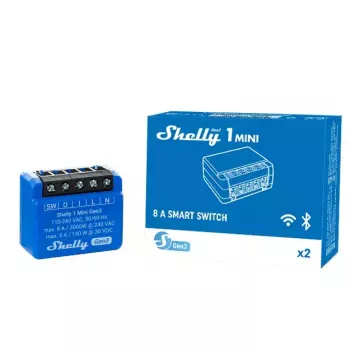 Nutikas lüliti Shelly 1 Mini Gen3 1P Juhtmevaba 110-240V