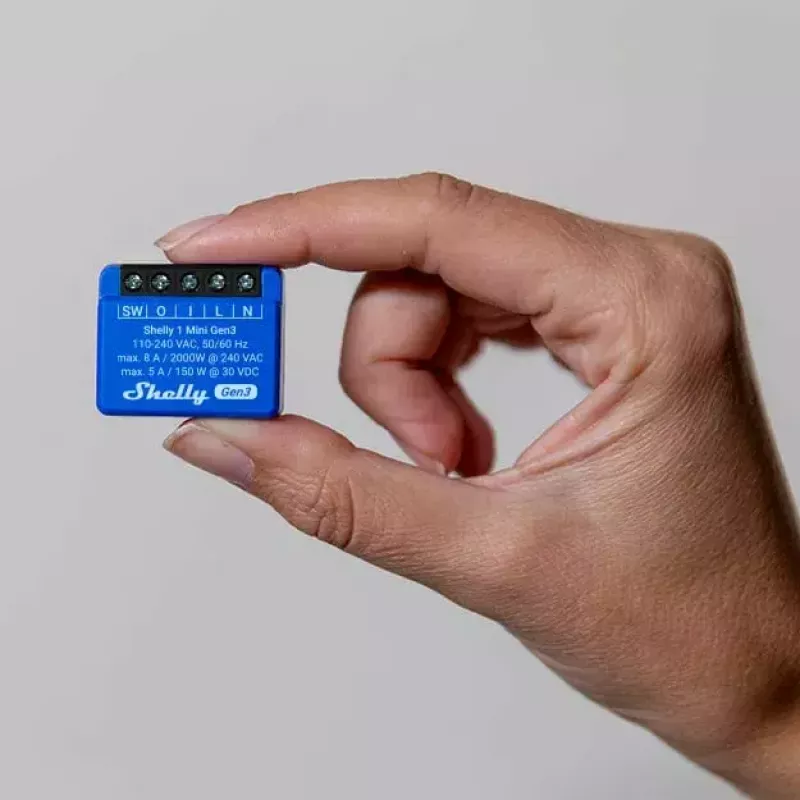 Nutikas lüliti Shelly 1 Mini Gen3 1P Juhtmevaba 110-240V