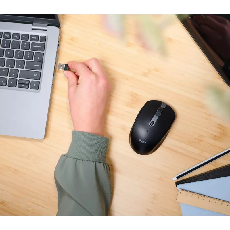 Trust Ozaa hiir Kontor Paremakäeline RF-juhtmevaba + Bluetooth Optiline 3200 DPI