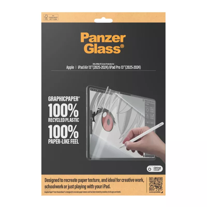 PanzerGlass® GraphicPaper® ekraanikaitse iPad Air 13'' (2024-2026) | iPad Pro 13'' (2024-2025) | ülilai sobivus