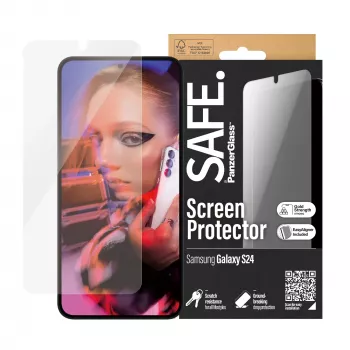 PanzerGlass SAFE. by ® Ekraanikaitse Samsung Galaxy S24 | Ultra-Wide Fit koos EasyAligneriga