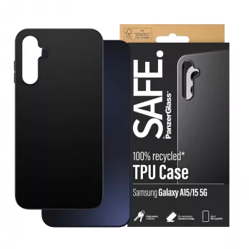 PanzerGlass SAFE. by ® TPU-ümbris Samsung Galaxy A15 | A15 5G | Must