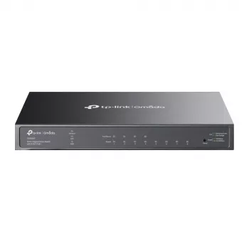 TP-Link Omada 8-pordine Gigabit-nutikommutaator 4 PoE+-pordiga, hallatav, L2/L2+, Gigabit Ethernet (10/100/1000), toide üle Etherneti (PoE), raami paigaldatav