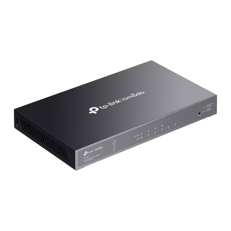 TP-Link Omada 8-pordine Gigabit-nutikommutaator 4 PoE+-pordiga, hallatav, L2/L2+, Gigabit Ethernet (10/100/1000), toide üle Etherneti (PoE), raami paigaldatav