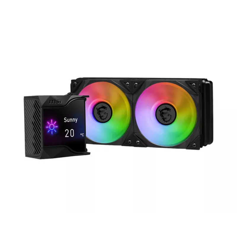 MSI MPG Coreliquid D240 protsessori vedelikjahutuse komplekt 12 cm Must 1 tk