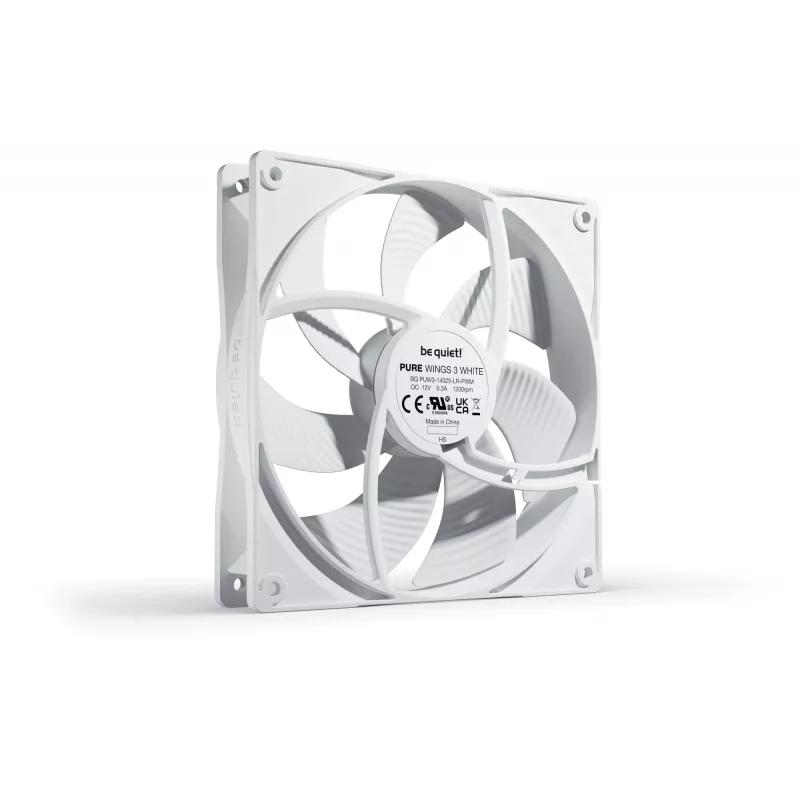 be quiet! Pure Wings 3 140mm PWM Valge arvutikorpuse ventilaator 14 cm 1 tk