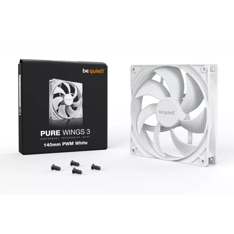 be quiet! Pure Wings 3 140mm PWM Valge arvutikorpuse ventilaator 14 cm 1 tk