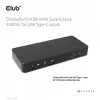 CLUB3D DisplayPort/HDMI KVM Switch/Dock 4K60Hz For USB USB-C inputs