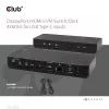 CLUB3D DisplayPort/HDMI KVM Switch/Dock 4K60Hz For USB USB-C inputs