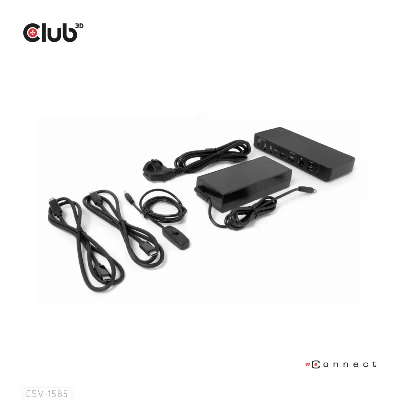 CLUB3D DisplayPort/HDMI KVM Switch/Dock 4K60Hz For USB USB-C inputs