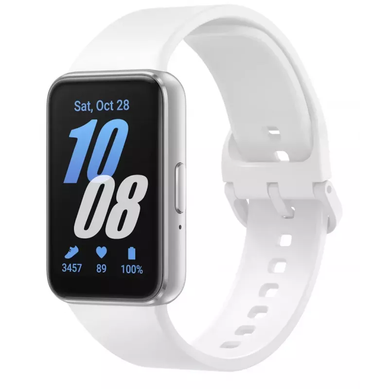 Samsung Galaxy Fit3 4,06 cm (1,6 tolli) AMOLED 40 mm digitaalne 256 x 402 pikslit puuteekraan hõbedane