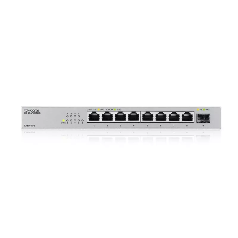 Zyxel XMG-108 Haldamata 2.5G Ethernet (100/1000/2500) Hõbedane