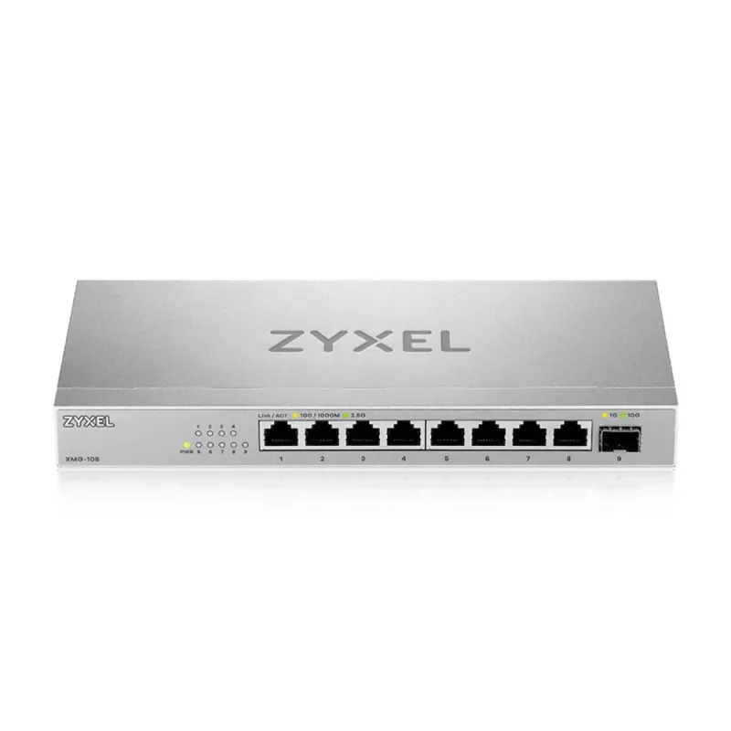 Zyxel XMG-108 Haldamata 2.5G Ethernet (100/1000/2500) Hõbedane
