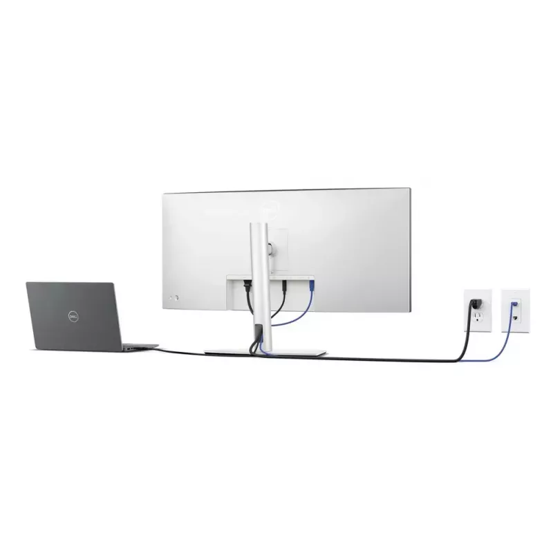 DELL UltraSharp U3425WE arvutimonitor 86,7 cm (34,1 tolli) 3440 x 1440 pikslit Wide Quad HD LCD must, hõbedane