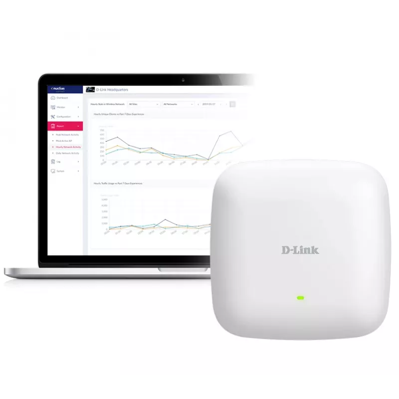 D-Link AX3000 Wi-Fi 6 kaheribaline PoE pääsupunkt, 2.4 GHz, 5 GHz, 3000 Mbit/s, SNMP, SNMPv2, SNMPv3, WEP, WPA, WPA2, WPA3, 10,100,1000,2500 Mbit/s