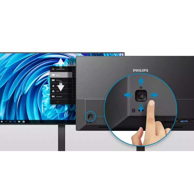 Monitor Philips 1000 seeria 24E1N1100A/00 23.8 tolli LCD Full HD IPS, 1920×1080, 100 Hz, 4 ms, sRGB, HDMI, VGA, kõlarid