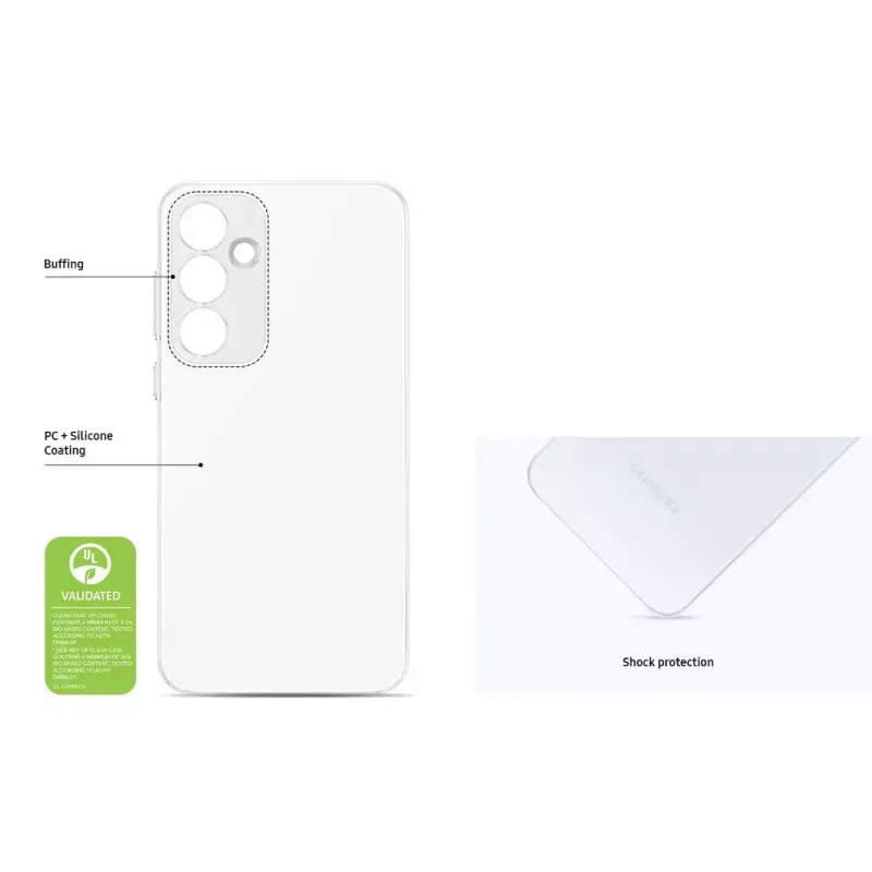Samsung EF-QA556 mobiiltelefoni ümbris 16,8 cm (6,6 tolli) kate Läbipaistev
