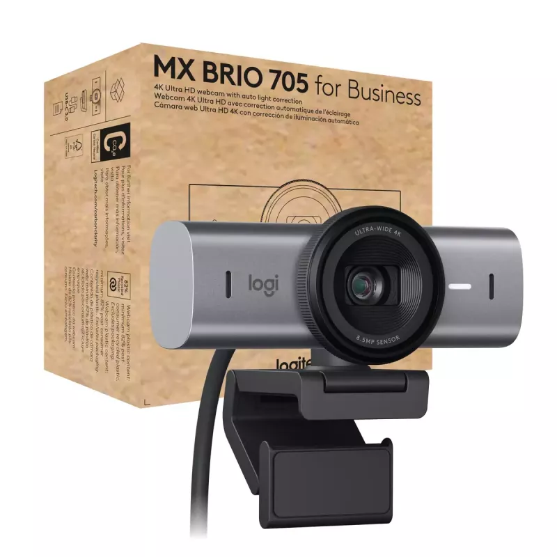 Veebikaamera Logitech MX Brio 705 8.5 MP 4K Ultra HD USB 3.2