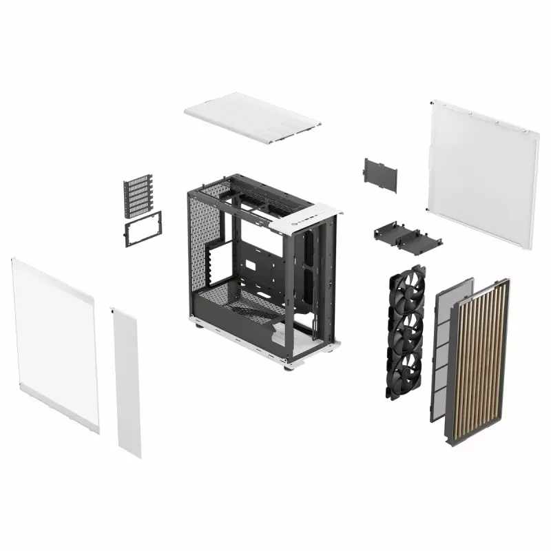 Arvuti korpus Fractal Design FD-C-NOR1X-04 Midi Tower Valge