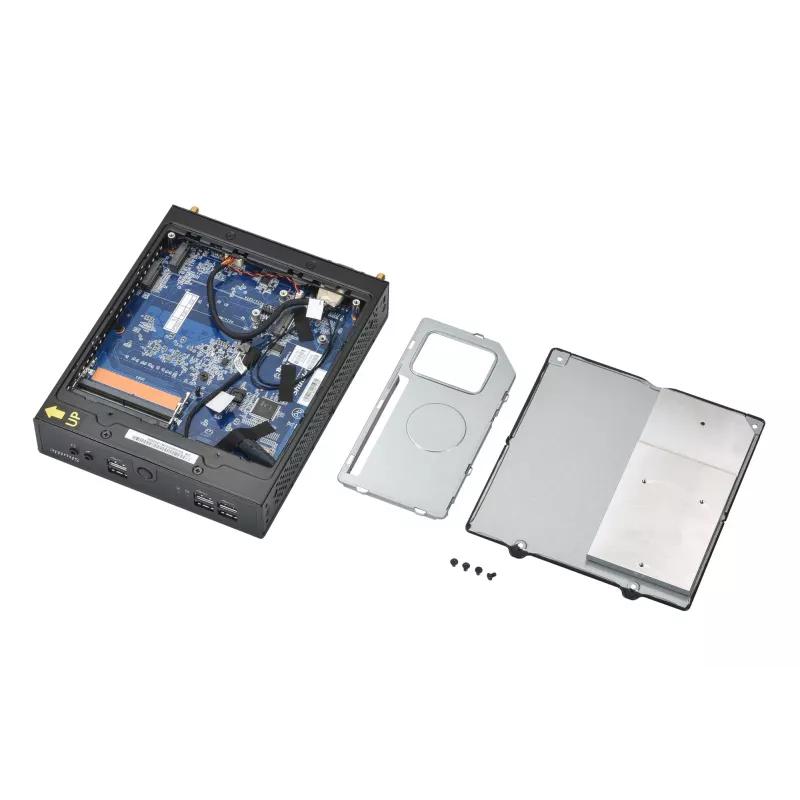 Shuttle XPC slim Barebone DS50U, Intel Celeron 7305, 2x LAN (1x 2.5Gbit ,1x 1Gbit), 1xCOM,1xHDMI,1xDP, 1x VGA, ventilaatorita, 24/7 pidev töö