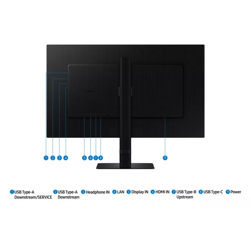 Samsung S80UD arvutimonitor 68,6 cm (27 tolli) 3840 x 2160 pikslit 4K Ultra HD LCD Must