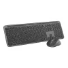 Logitech MK950 Signature ärikomplekt klaviatuur ja hiir juhtmevaba Bluetooth QWERTZ saksa grafiit