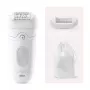 Epilaator Braun Silk-épil 5 5-011 — aku, MicroGrip pintsetid, märg ja kuiv, massaaž, valge
