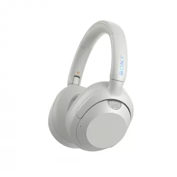 Peakomplekt Sony WH-ULT WEAR monoauralne, juhtmega ja Bluetooth 5.2, ANC, 50h taasesitus (ANC väljas), USB-C laadimine, valge