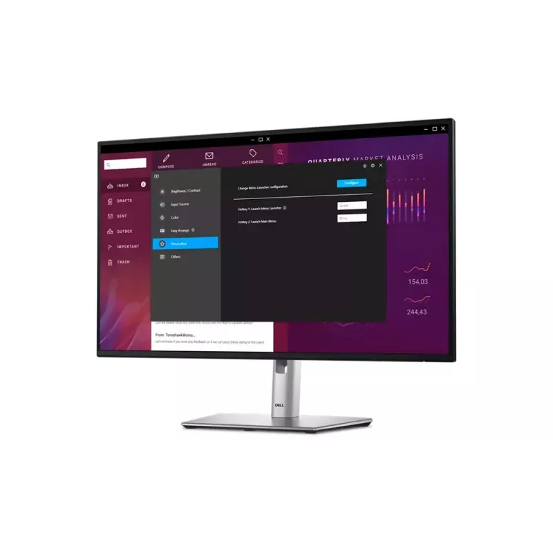 27-tolline Dell P2725H IPS LCD monitor — Full HD 1920x1080, 100 Hz, 8 ms, 300 cd/m², USB 3.2 jaotur, HDMI, VESA, kõrguse reguleerimine, must