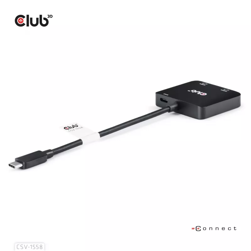 CLUB3D USB-C® jaotur kahele HDMI™ 4K60Hz M/F+PD3.0 100 W