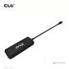 CLUB3D USB USB-C 4-pordiline 10G andmejaotur PD3.0 laadimisega, juhtmega, USB 3.2 Gen 1 (3.1 Gen 1) USB-C, 100 W, must, 10 Gbit/s, USB