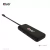 CLUB3D USB USB-C 4-pordiline 10G andmejaotur PD3.0 laadimisega, juhtmega, USB 3.2 Gen 1 (3.1 Gen 1) USB-C, 100 W, must, 10 Gbit/s, USB
