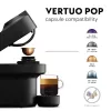 De’Longhi NESPRESSO® Vertuo Pop ENV90.B – Lagritsavärvus, kapselkohvimasin, 0,56 L, Kohvikapsel, 1260 W, Must
