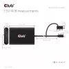 Videopoolitaja Club 3D CSV-1478 USB USB-C (koos USB-A adapteriga) kuni kaks DisplayPort 4K60Hz, Must