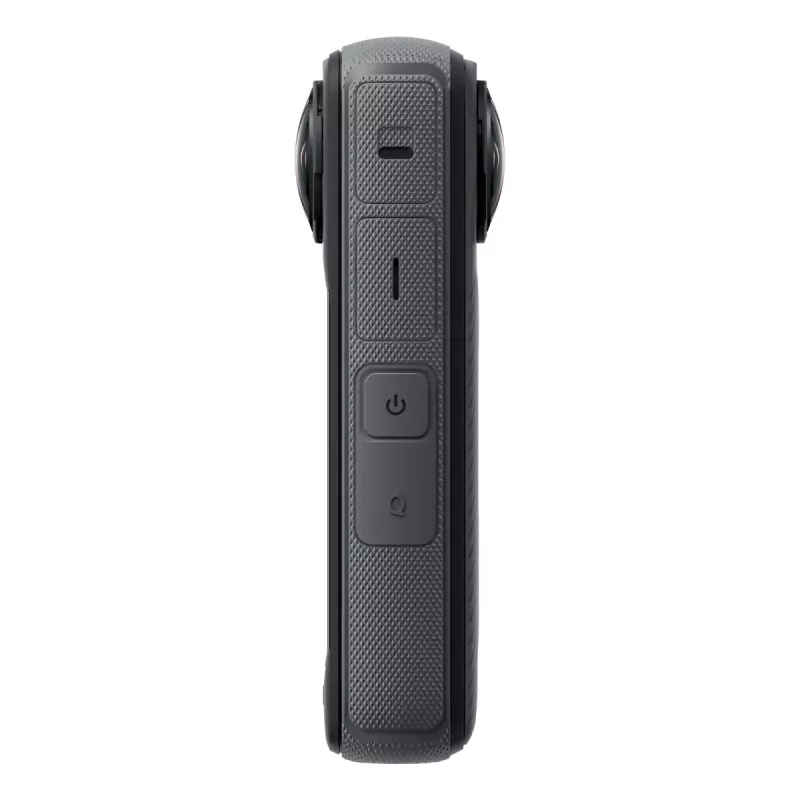 Tegevuskaamera Insta360 X4 — 72 MP, 8K (7680×3840) CMOS, 1/2-tolline sensor, sisseehitatud ekraan, Wi‑Fi, 120 fps, MicroSD, 602 g, must